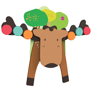 Развивающая игрушка на стену Vertiplay "Лось Гуфи"