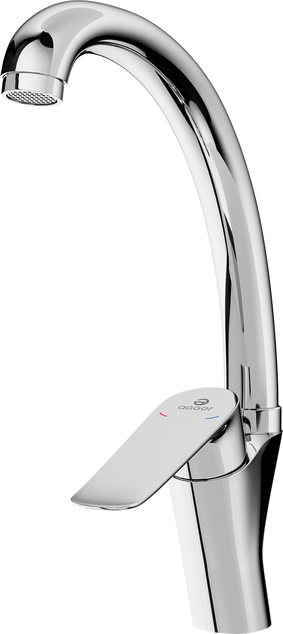 Смеситель для кухни однорычажный хром Domaci "Равенна" XA-04cr - изображение 6