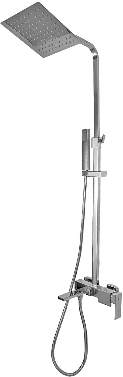 Душевая стойка с верхним душем и смесителем хром Stworki "Нюборг" NU-04cr - изображение 8