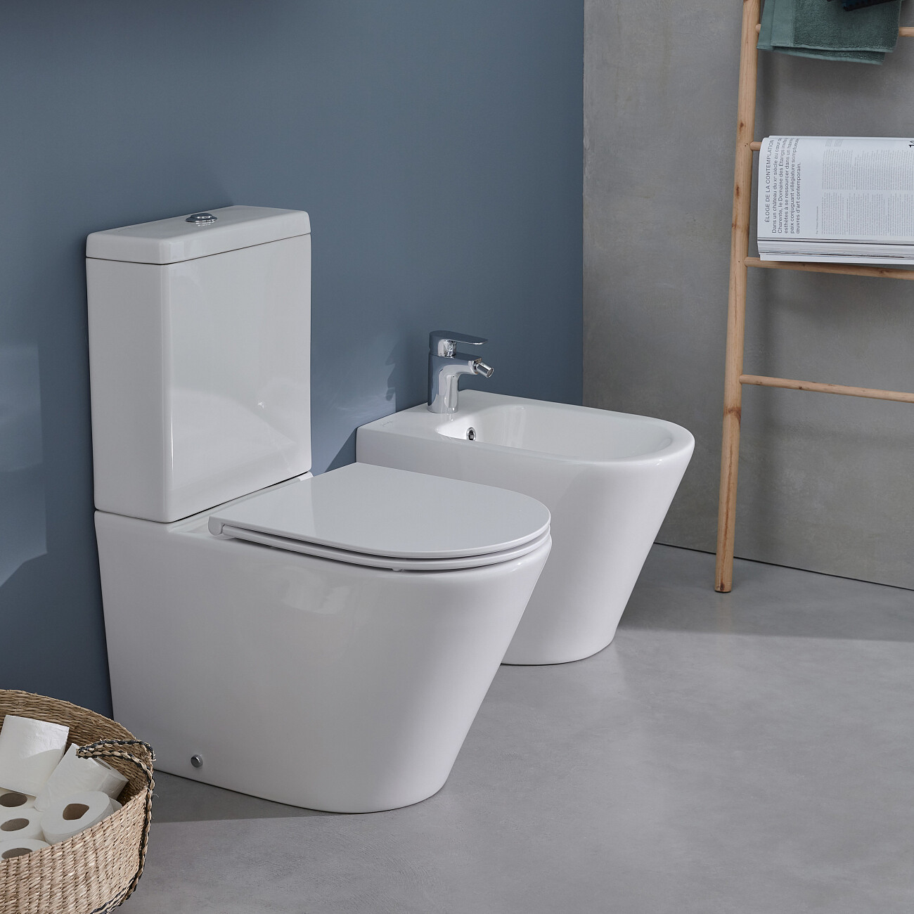 Биде напольное белое Jacob Delafon Rodin EBJ0002-00 с инсталляцией для биде Stworki 540201 - изображение 5