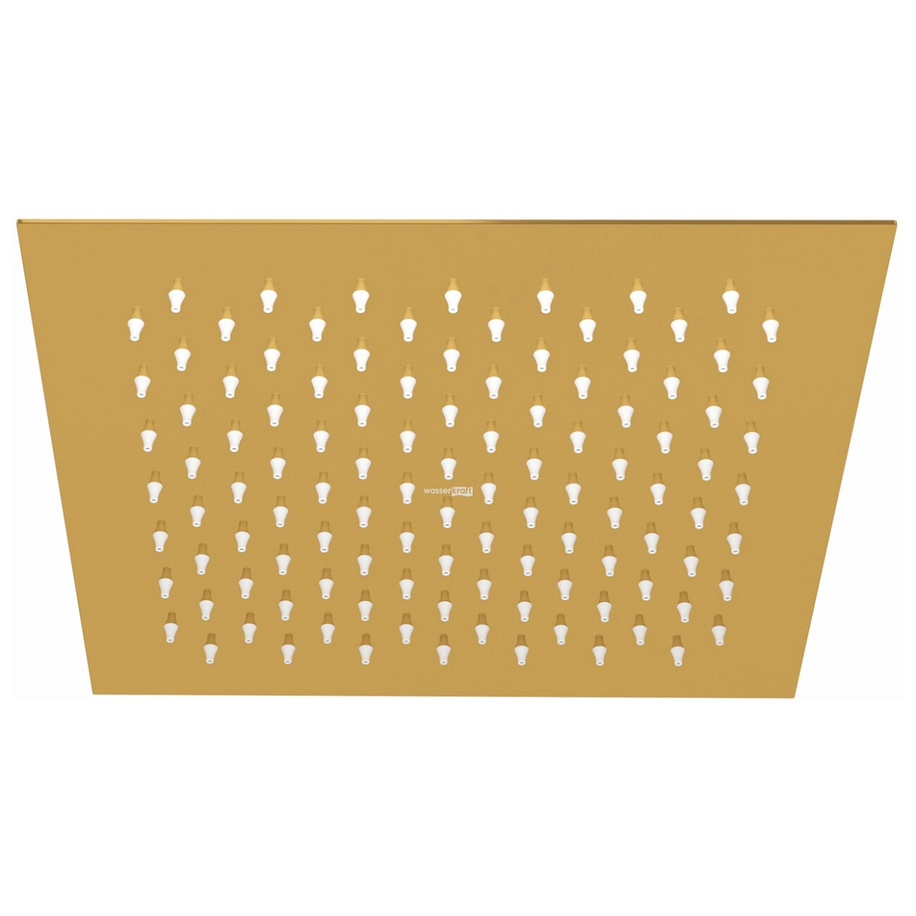 Лейка для тропического душа квадратная 25 см глянцевое золото Wasserkraft A256 - изображение 2