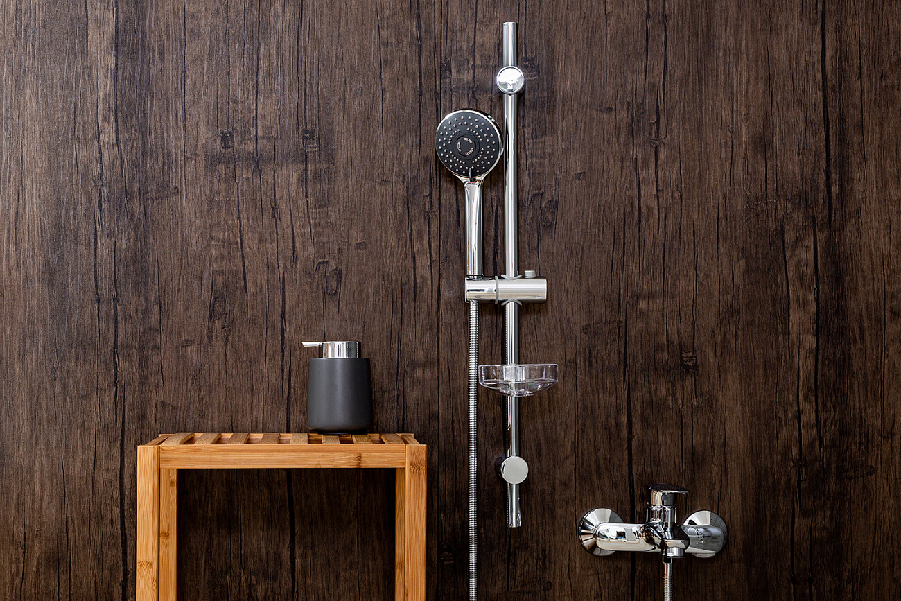Душевая стойка с держателем и мыльницей хром Stworki "Колдинг" KO-04cr - изображение 5