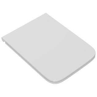 Сиденье для унитаза из дюропласта прямоугольное с микролифтом белое Point &quot;Меркурий&quot; PN46831