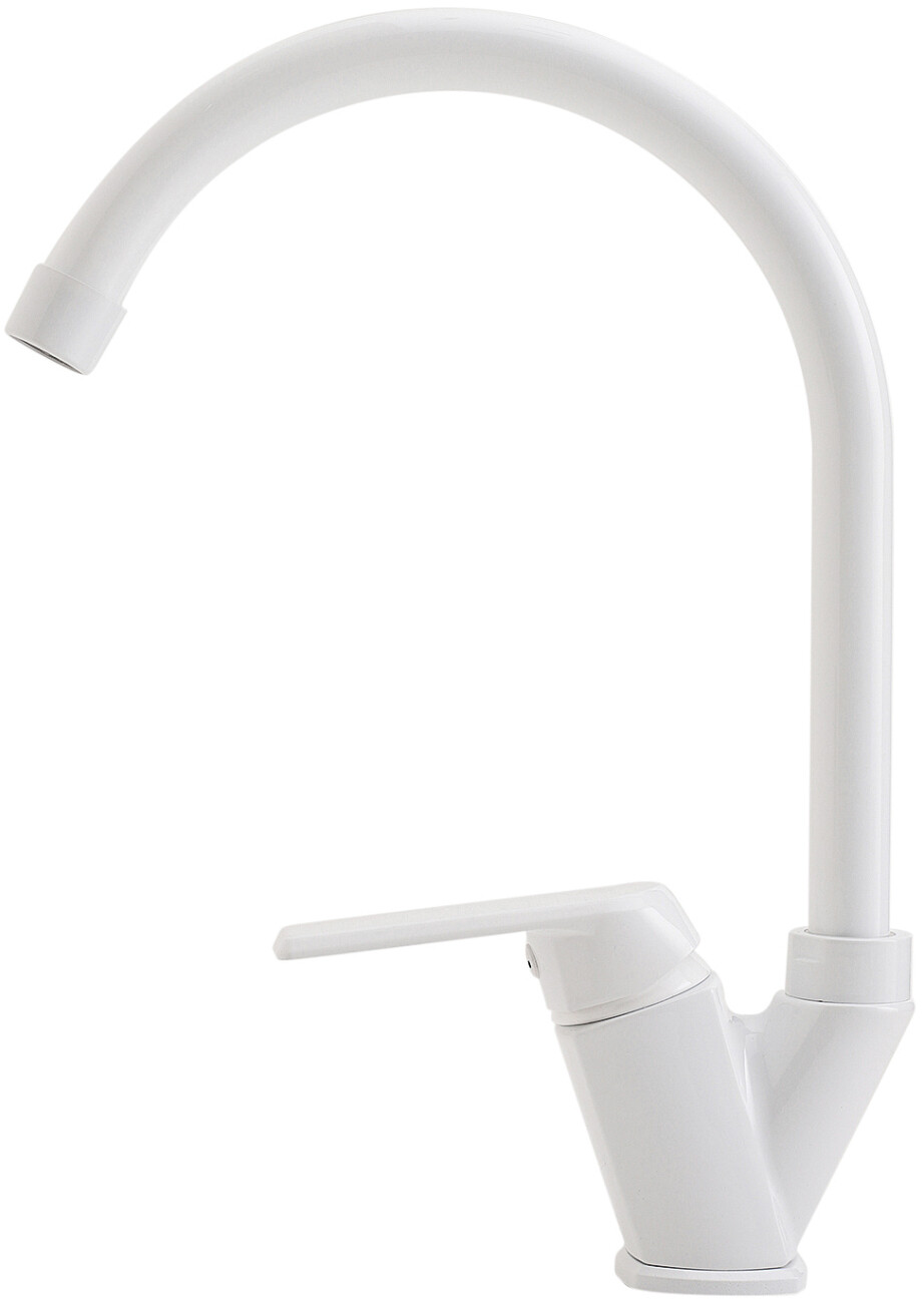 Смеситель для кухни однорычажный белый Domaci "Равенна" SM-01w - изображение 9