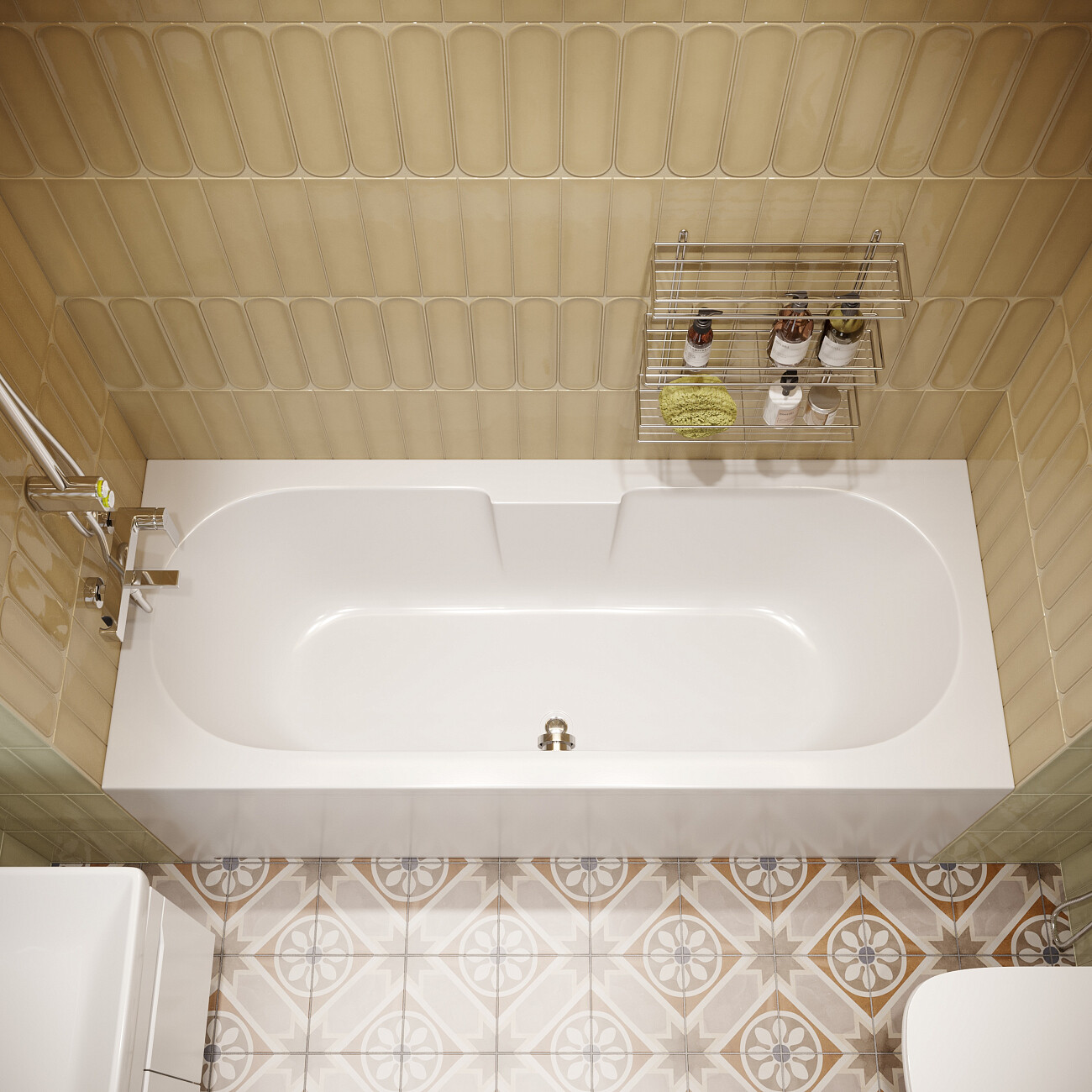 Ванна акриловая с каркасом 170х70 см белая Stworki "Ольтен" SW1017070033, SW5017070099 - изображение 10