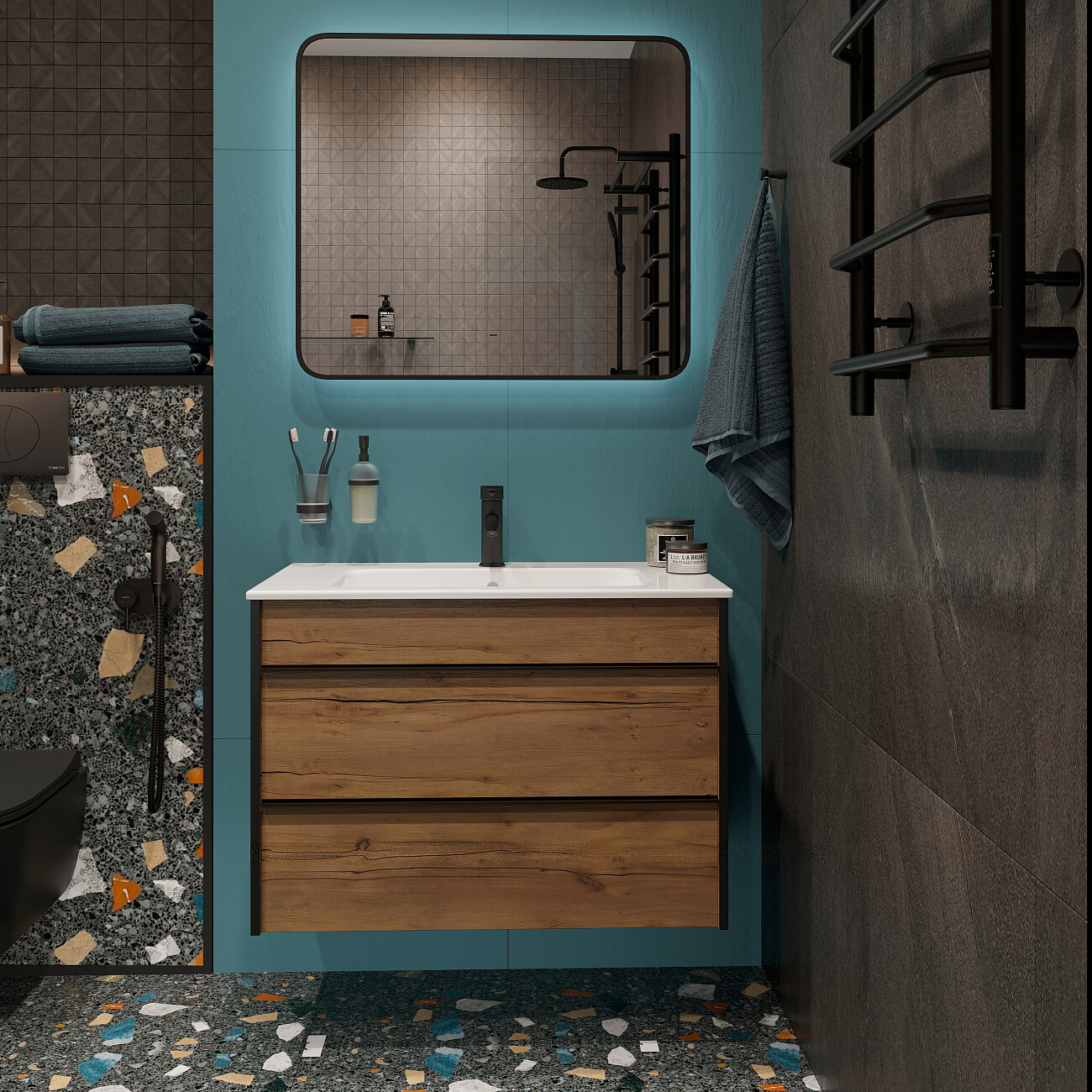 Смеситель для раковины черный Mega City MG-ZRV100-B - изображение 7