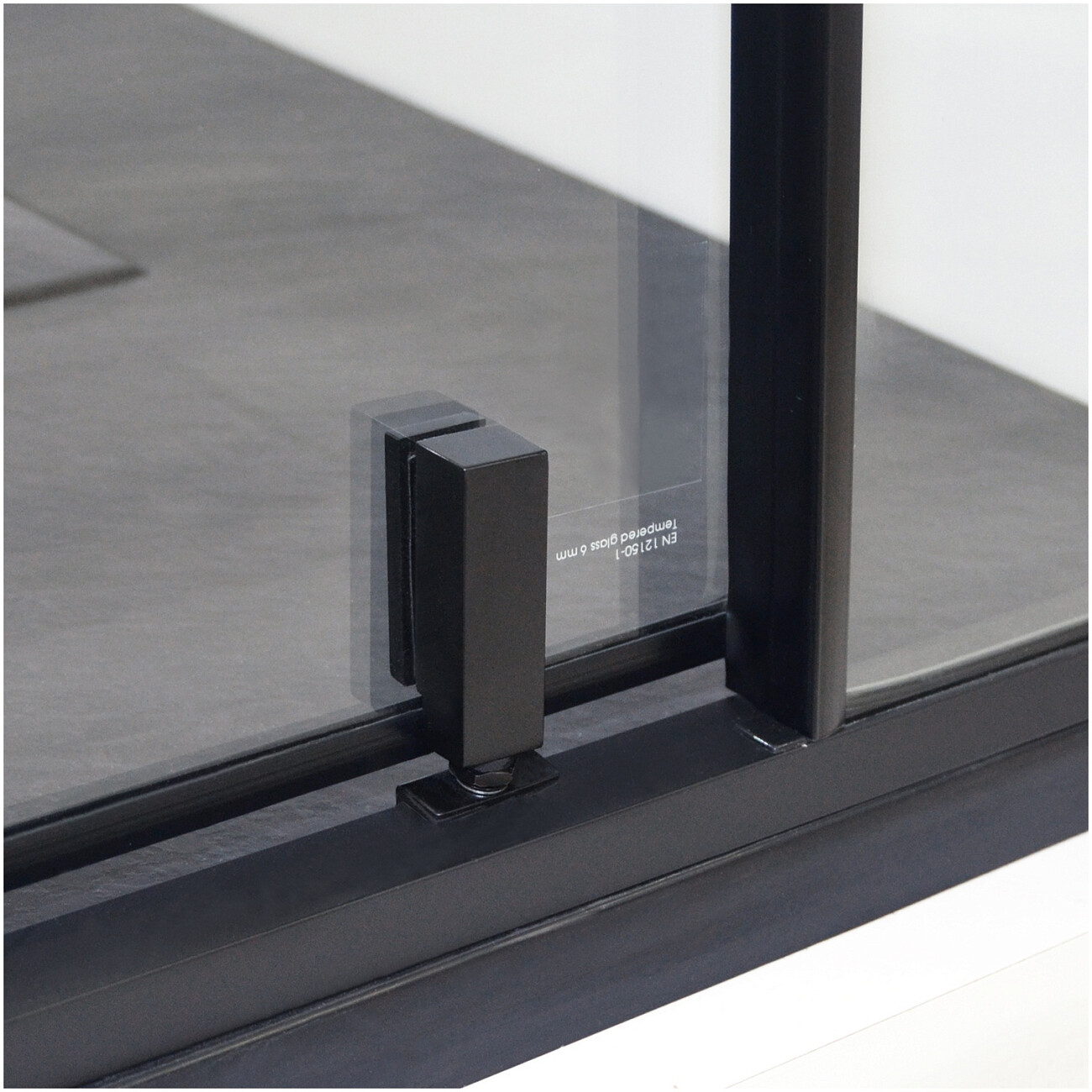 Душевой уголок прямоугольный 120х100 см черный Wasserkraft Elbe 74P10 - изображение 16