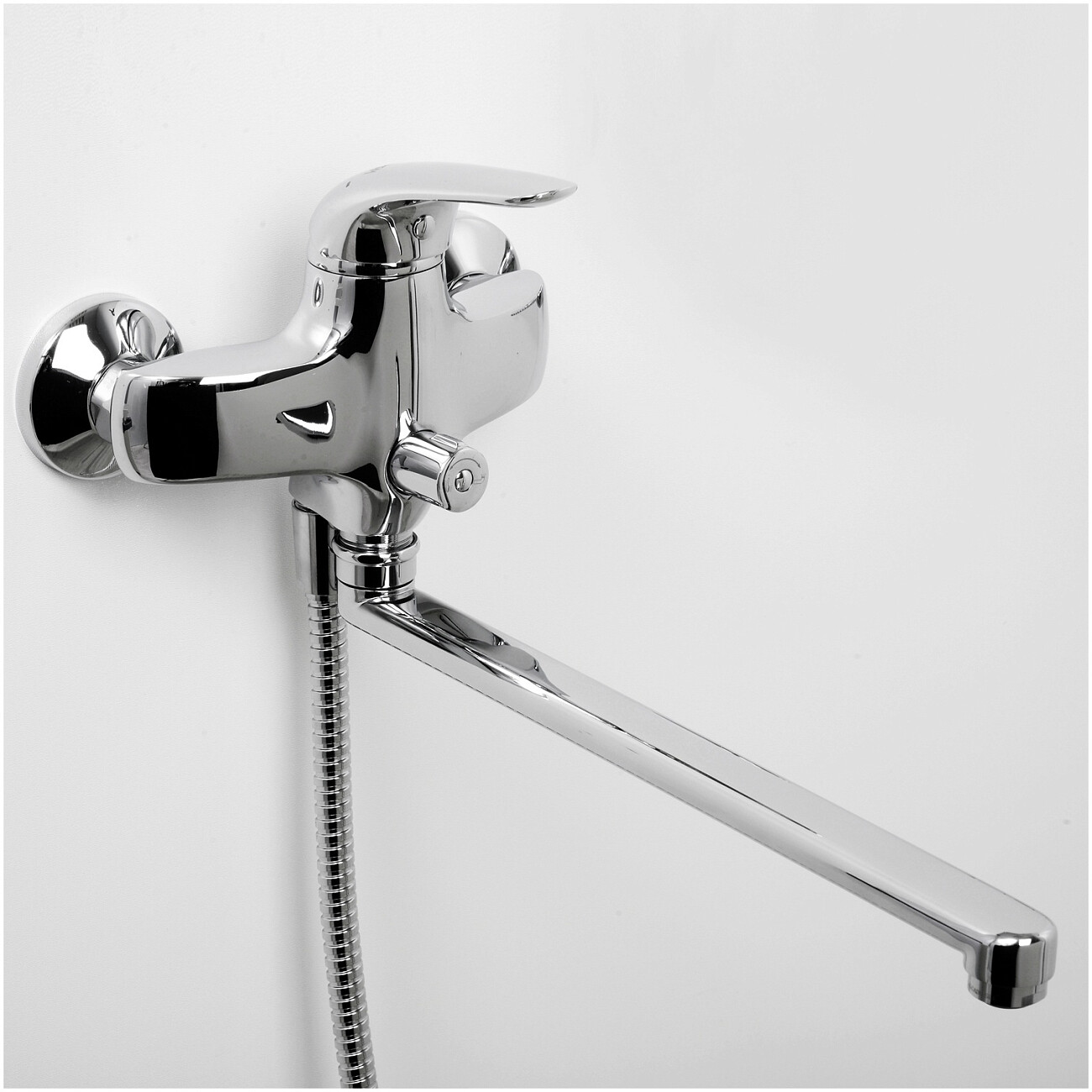 Душевой комплект с лейкой и длинным изливом хром Wasserkraft Rossel 2802L - изображение 3