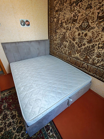 Кровать  двуспальная с подъемным механизмом и ящиком для белья 160х200 мокко Вега