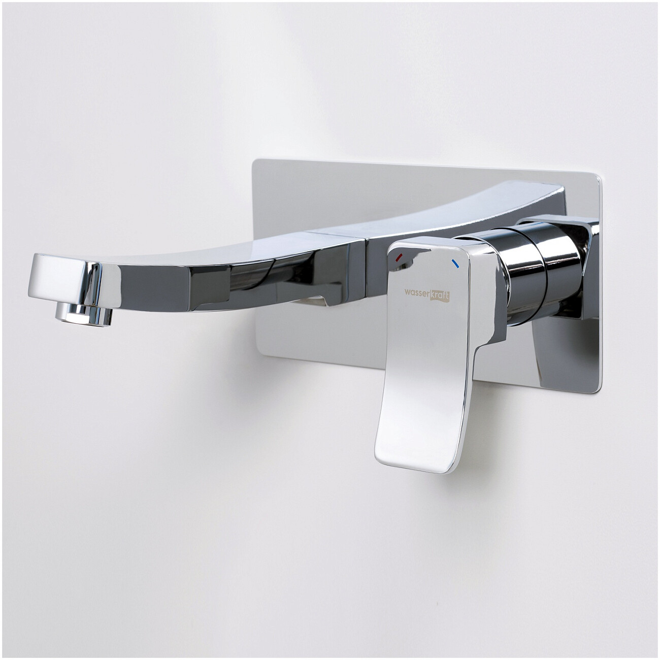 Смеситель для раковины встраиваемый из латуни хром Wasserkraft 10630 - изображение 4