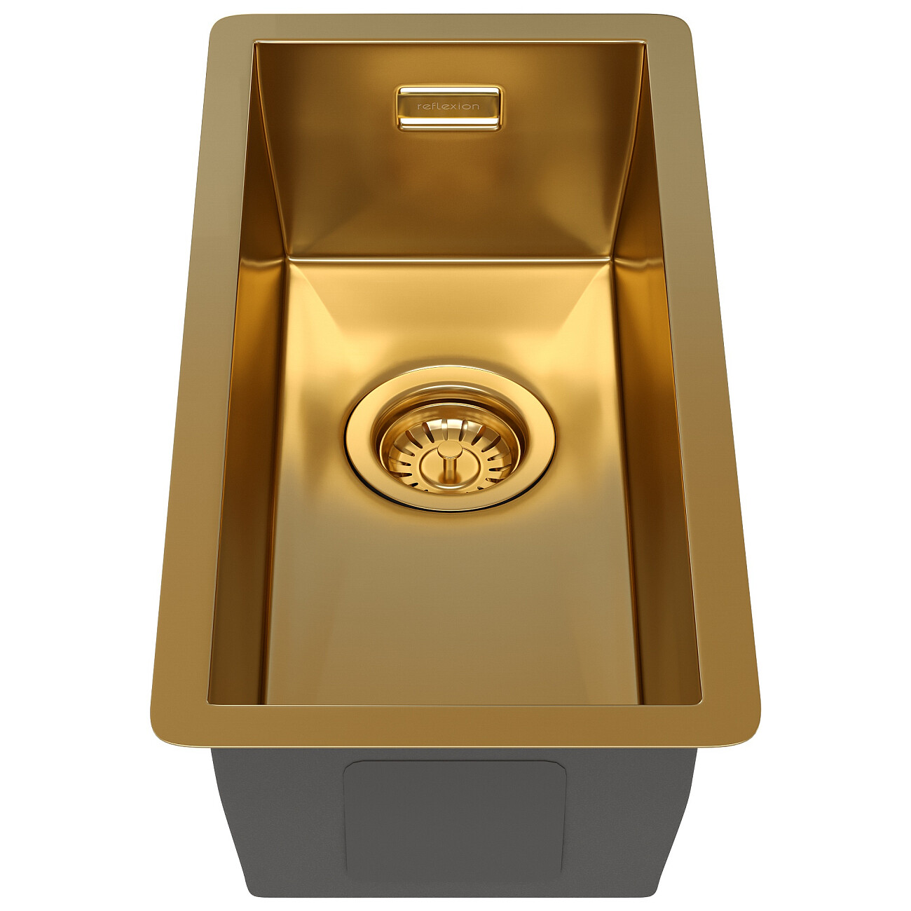 Дополнительная чаша для мойки из нержавеющей стали 44х22 см золото Reflexion Como RX2022GD - изображение 3