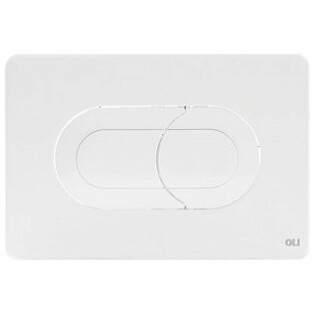 Кнопка смыва пневматическая двойная пластиковая белая Oli Salina 640081