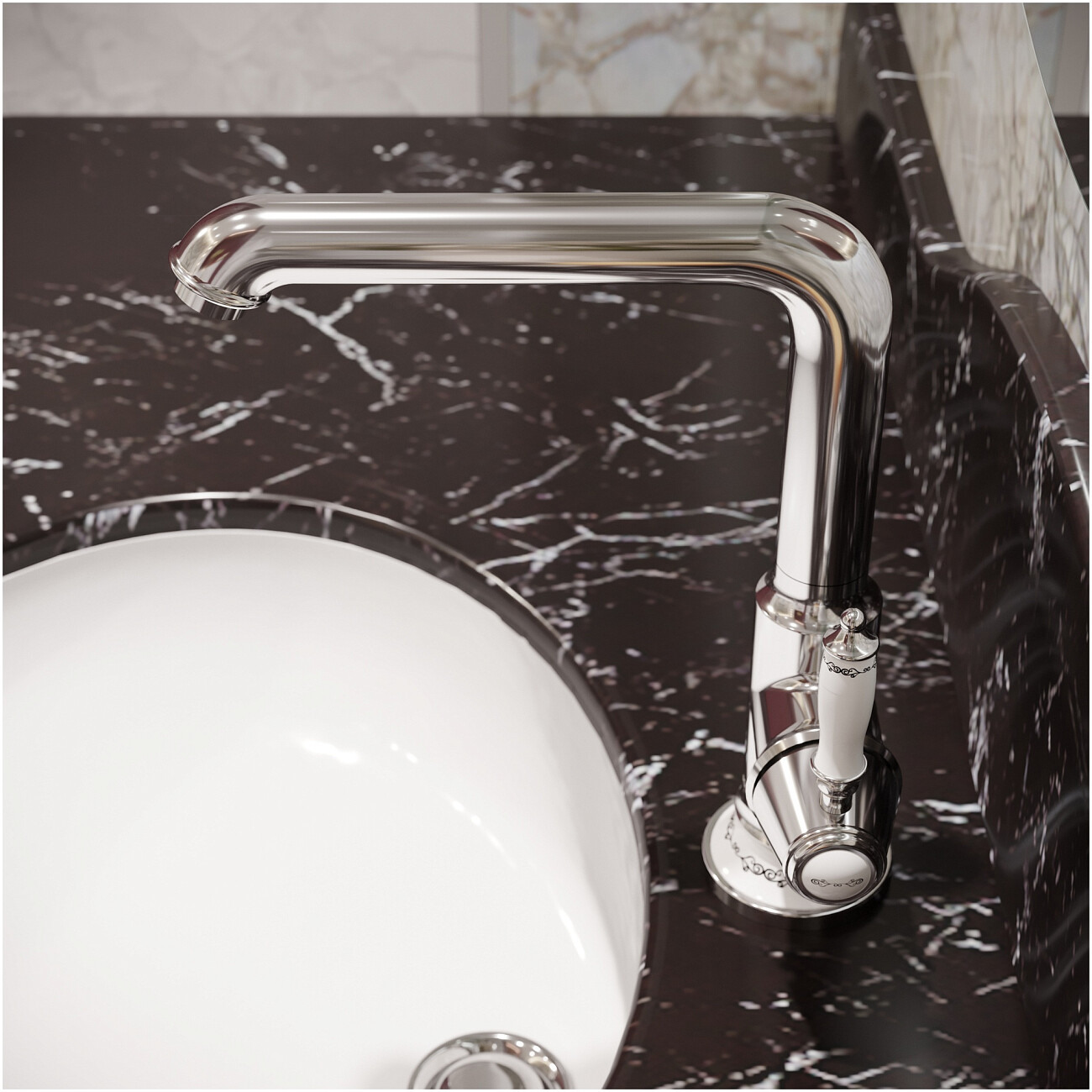 Смеситель для раковины однорычажный хром Stworki "Свендборг" S02020CR - изображение 7