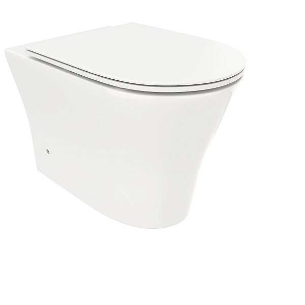 Унитаз приставной безободковый белый Cerutti SPA Adige F CT8907 - изображение 1