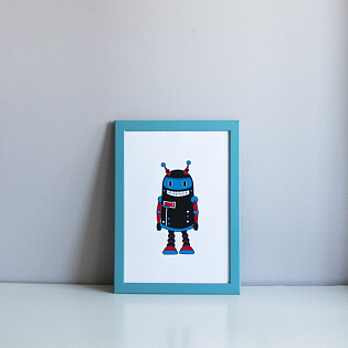 Постер 30х40 см Robot Harry