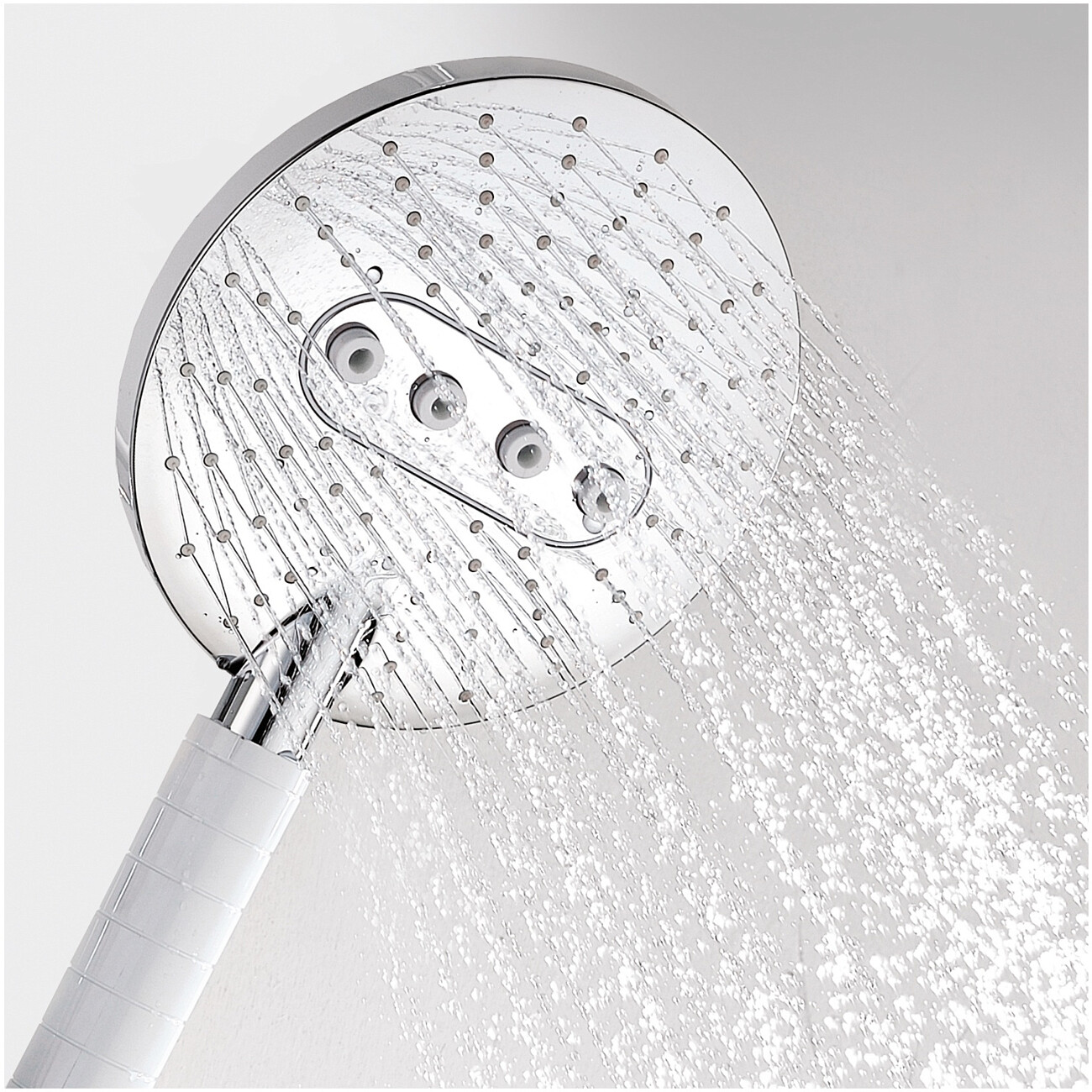 Душевая стойка с держателем белая, хром Wasserkraft A044 - изображение 6