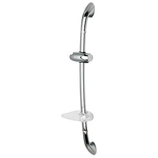 Штанга для душа с мыльницей и держателем 68 см хром Wasserkraft A006