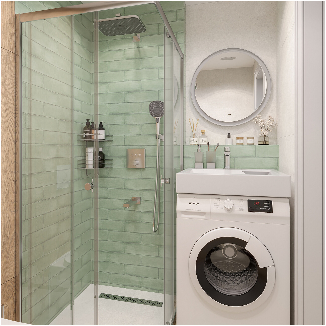 Душевой комплект и изливом хром Stworki "Гетеборг" S03240CR - изображение 8