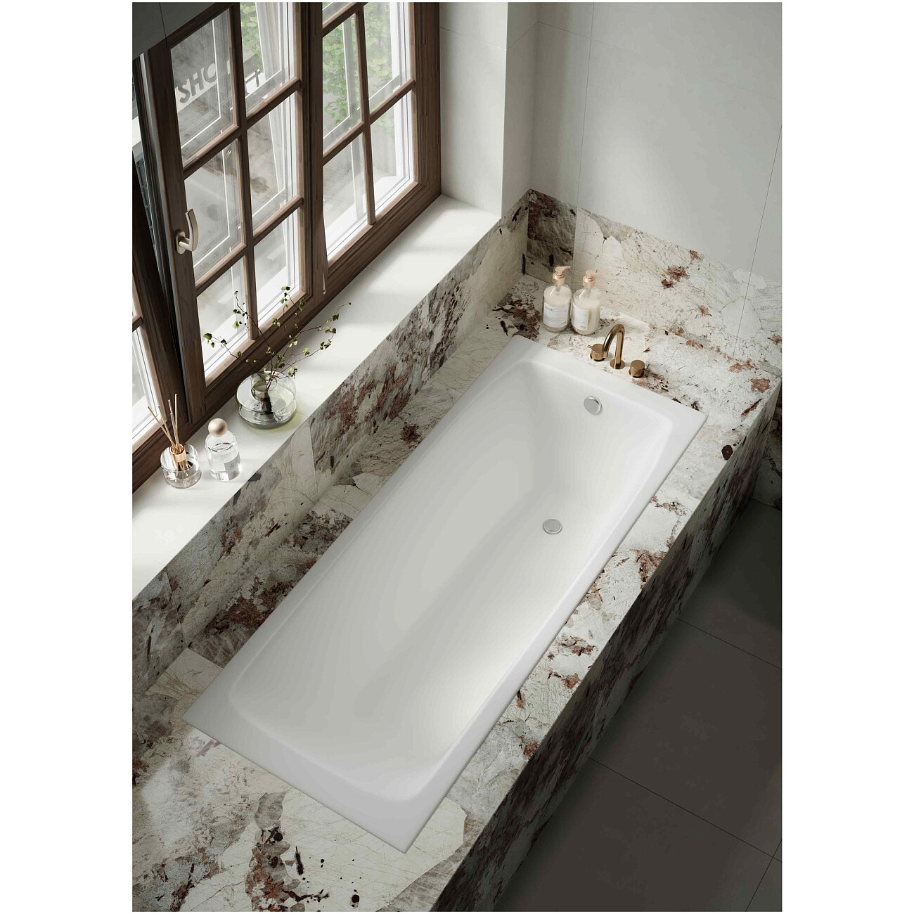 Ванна чугунная 170х70 см белая Creto Edge 26-1170 - изображение 6