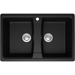 Мойка кухонная черная Domaci &quot;Болонья&quot; М-26-002