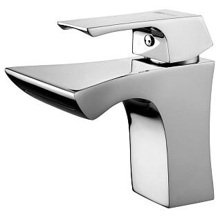 Смеситель для раковины с каскадным изливом хром Lemark Unit LM4546C