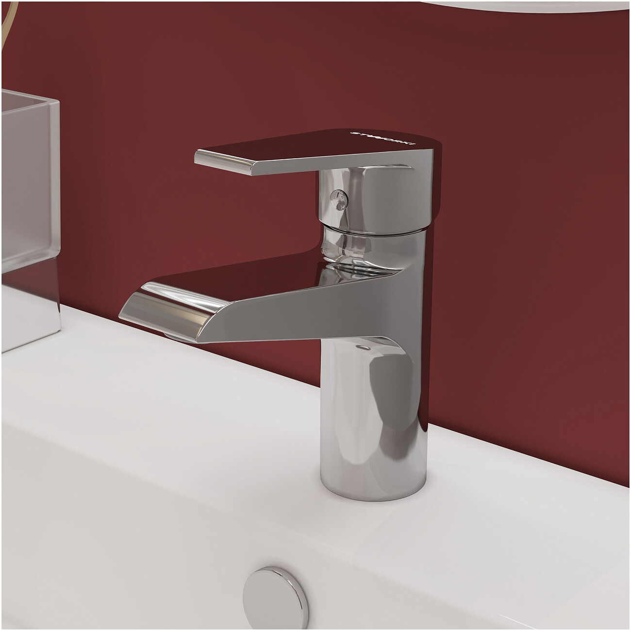 Смеситель для раковины однорычажный хром Stworki "Эстфолл" S44010CR - изображение 5