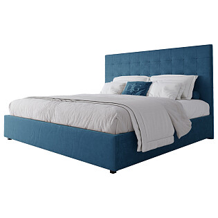 Кровать большая 200х200 Royal Black морская волна