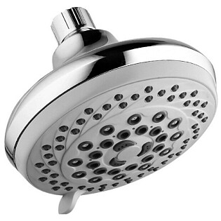 Лейка для верхнего душа круглая 12 см хром Lemark LM8042C