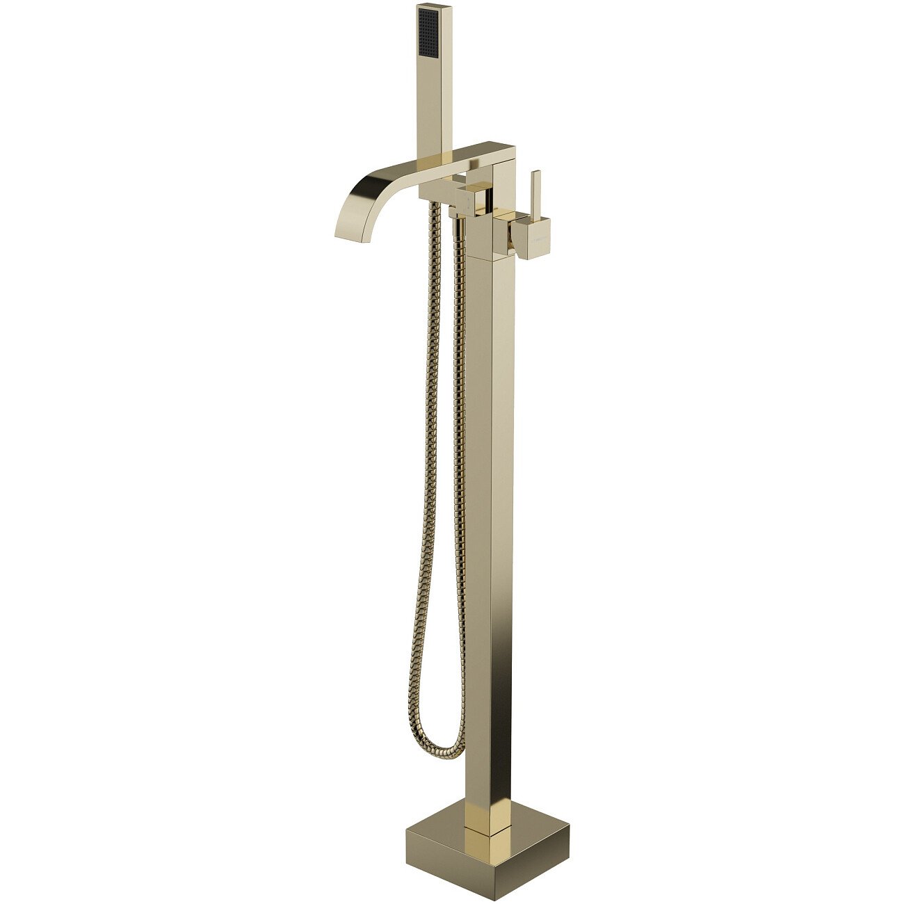 Смеситель напольный для ванны с душем золотой Stworki "Эстерсунд" S31080GG - изображение 5