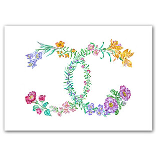 Постер Chanel flowers А4