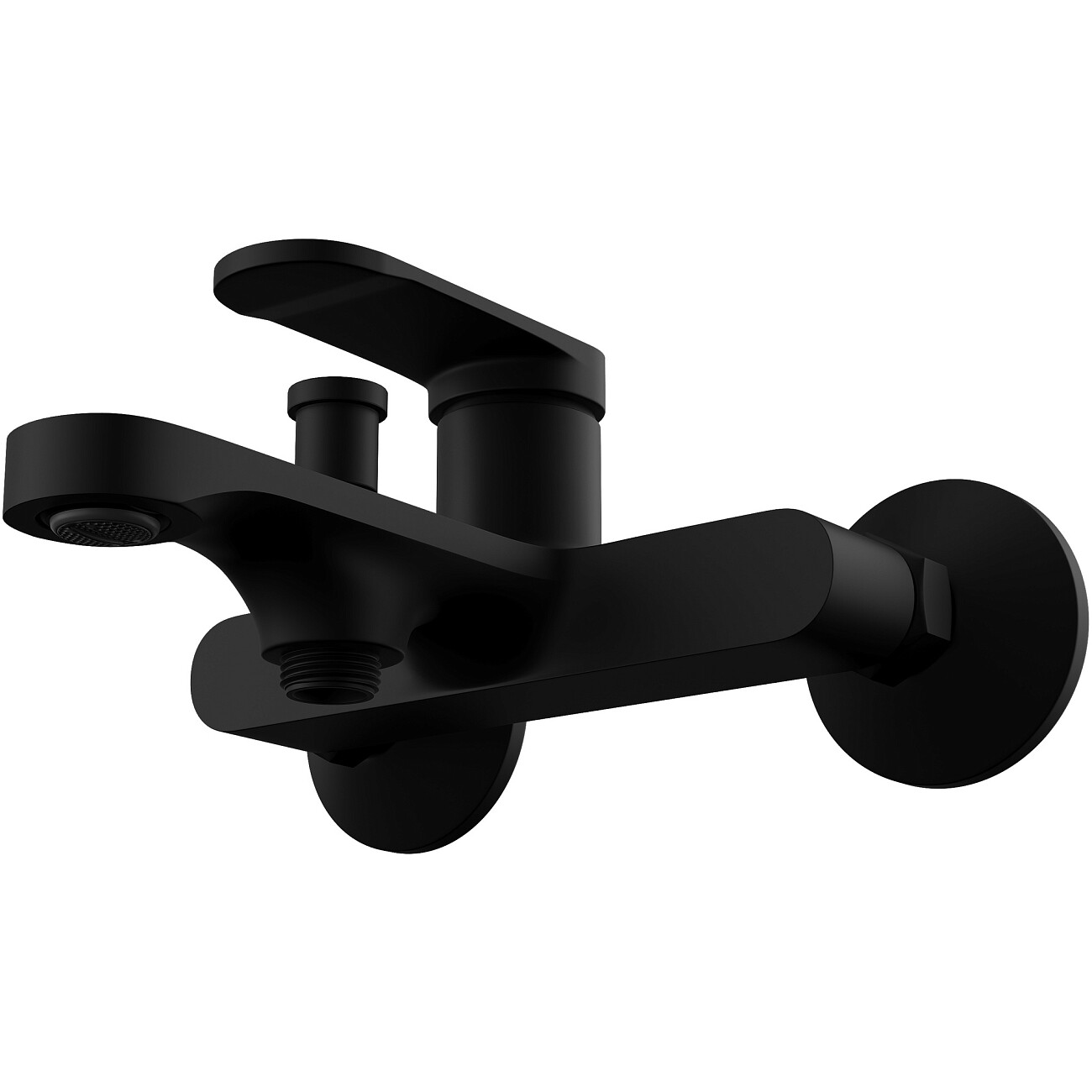 Смеситель для ванны с душем настенный черный Stworki "Ноттвиль" S34100BK - изображение 9