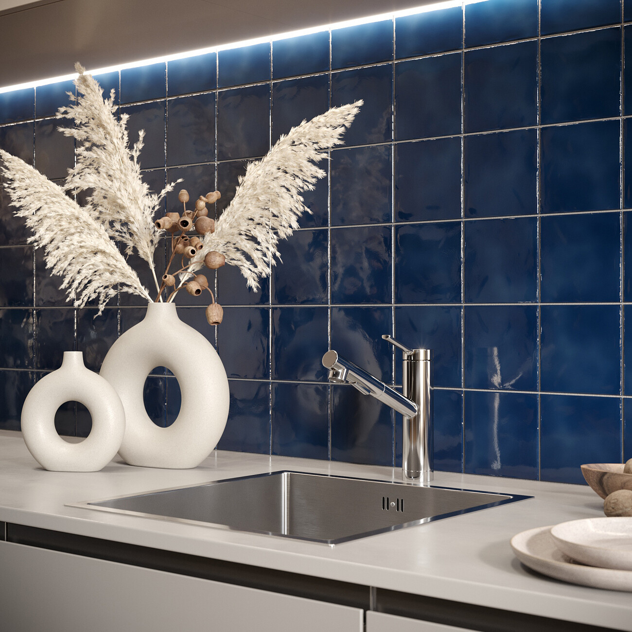 Смеситель для кухни однорычажный с выдвижным изливом черный Domaci "Равенна" DC 3012 - изображение 4