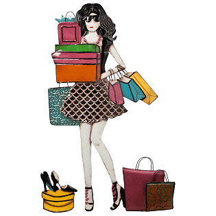 Декоративное настенное панно Shopogolic Girl