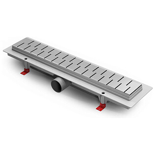 Душевой лоток с решеткой 35 см хром Creto Snake CRE-350 SH