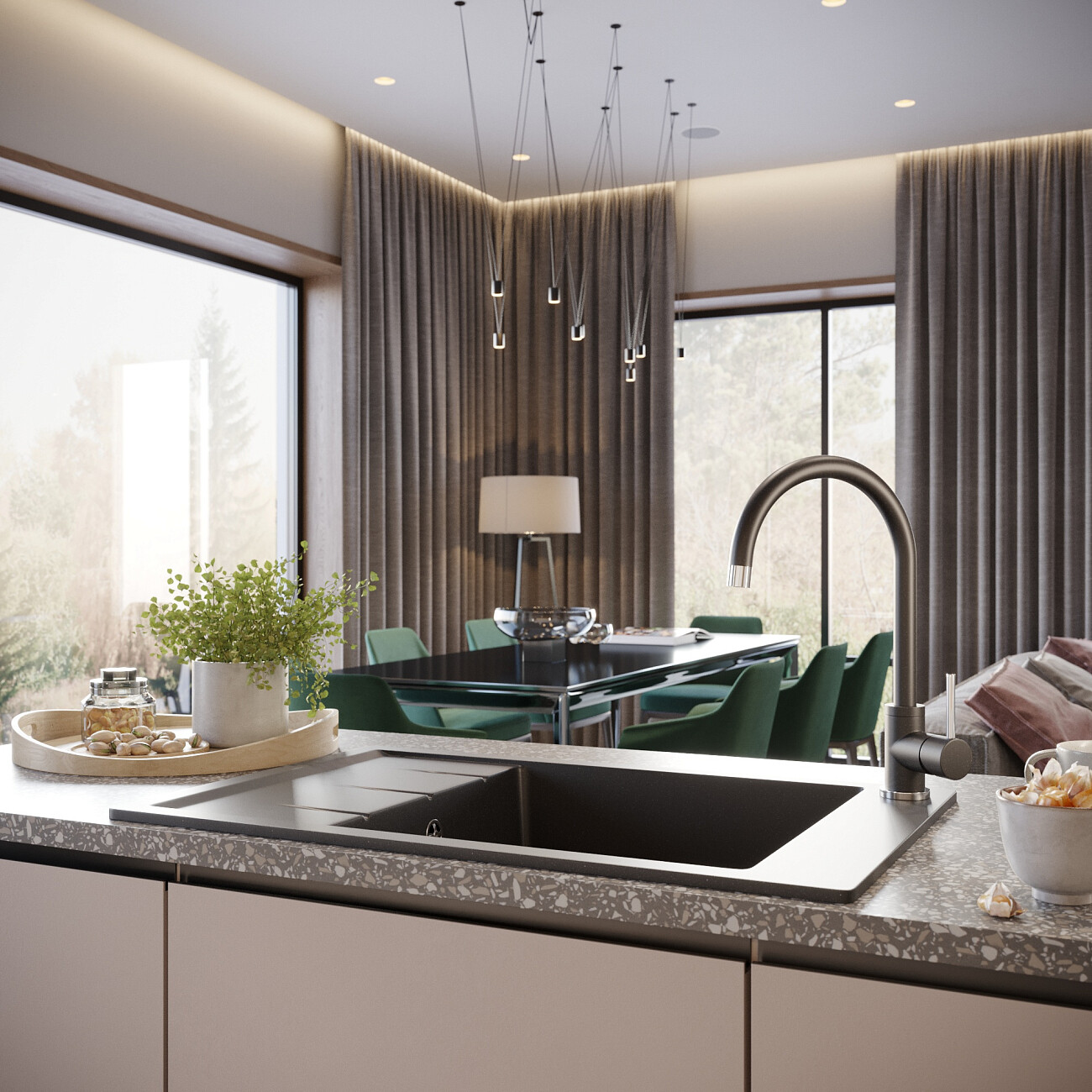 Смеситель для кухни однорычажный морион Domaci "Солерно" DC-3004 - изображение 2