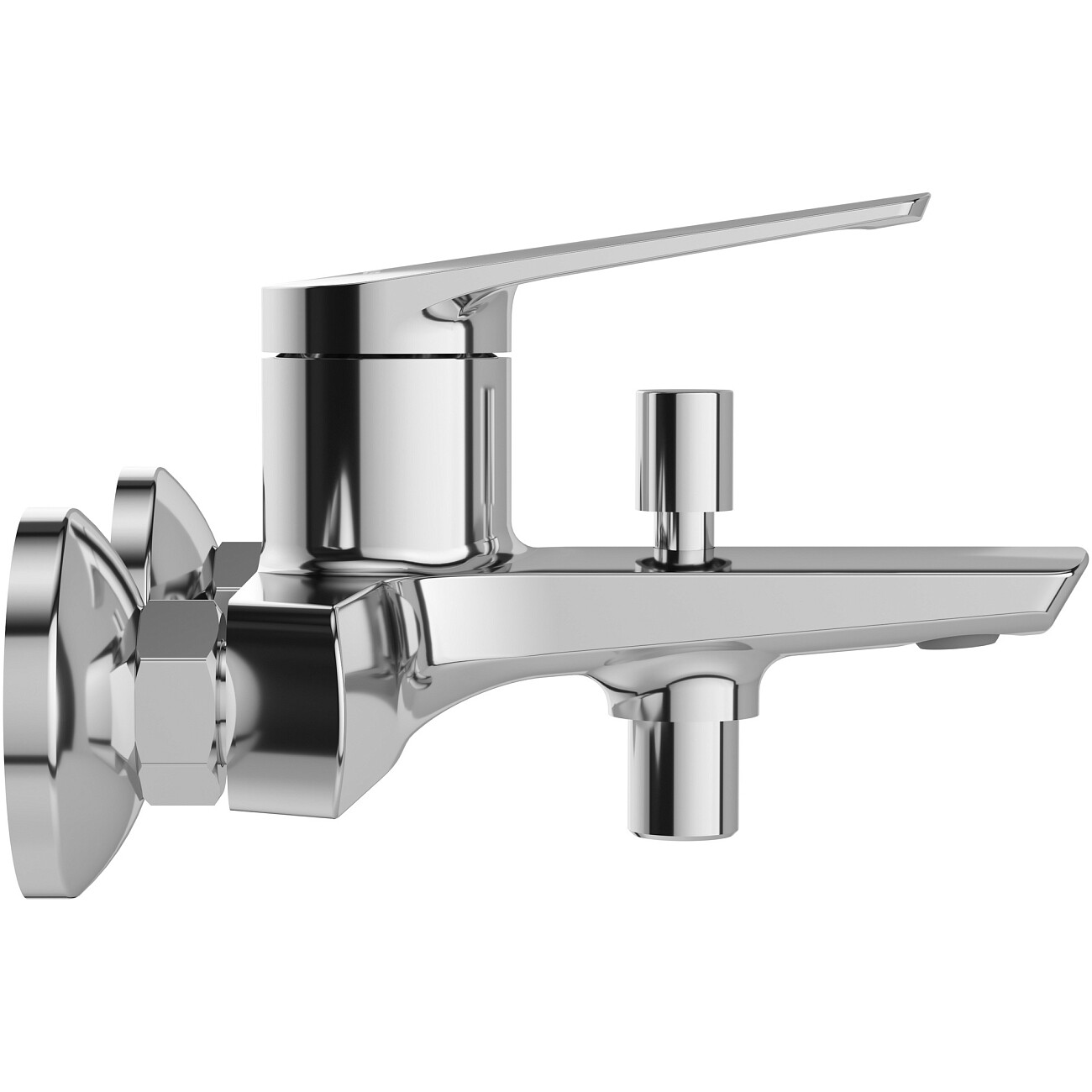 Смеситель для ванны с душем настенный хром Stworki "Вирклунд" S05100CR - изображение 7