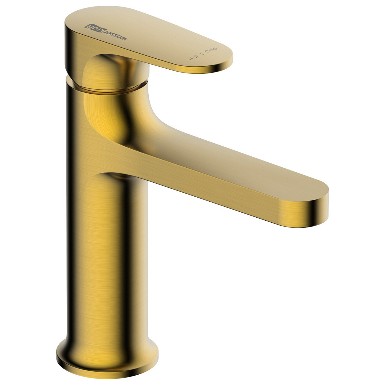 Смеситель для раковины из латуни золотой Wasserkraft 3603 - изображение 3