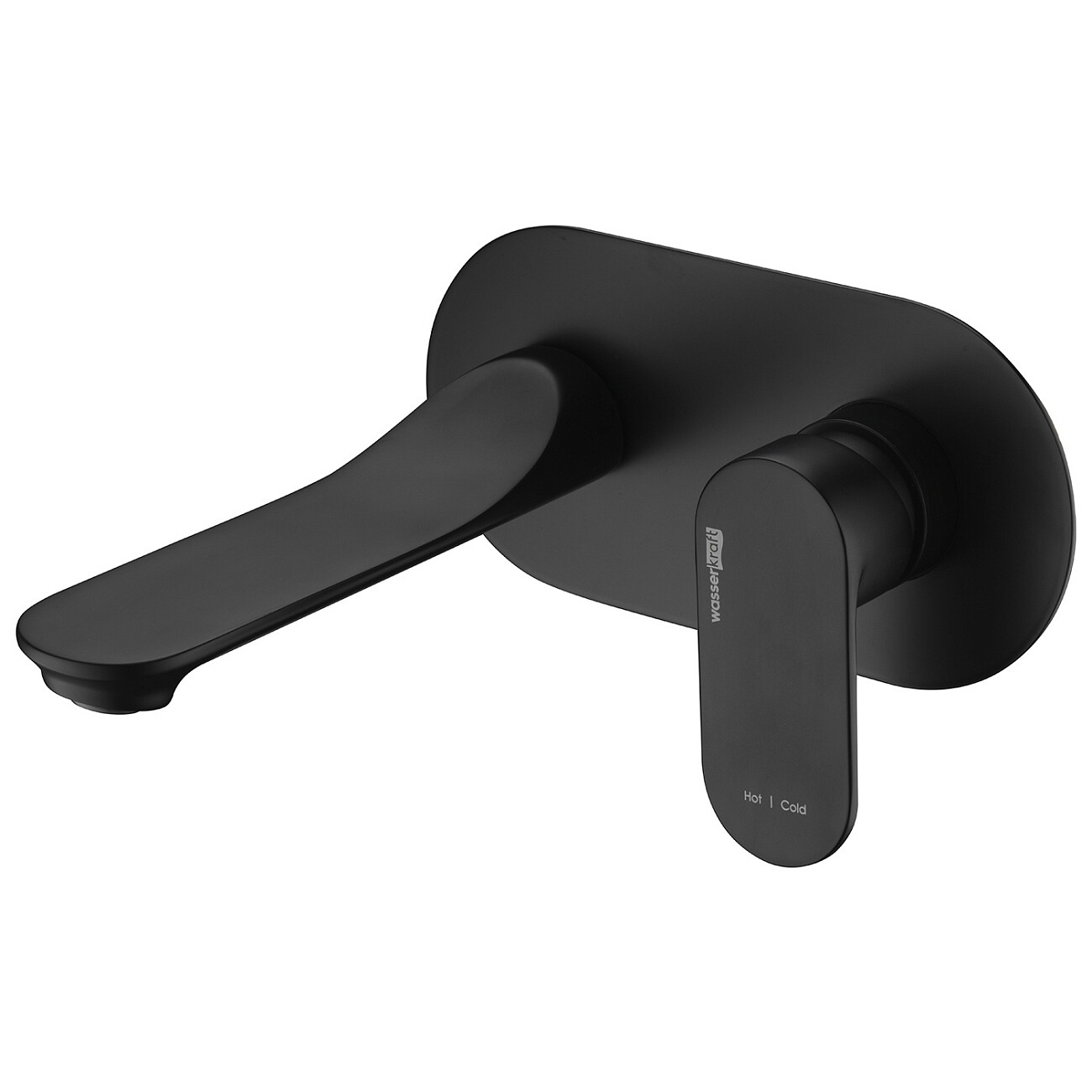 Смеситель для раковины встраиваемый из латуни черный Wasserkraft 7430 - изображение 3