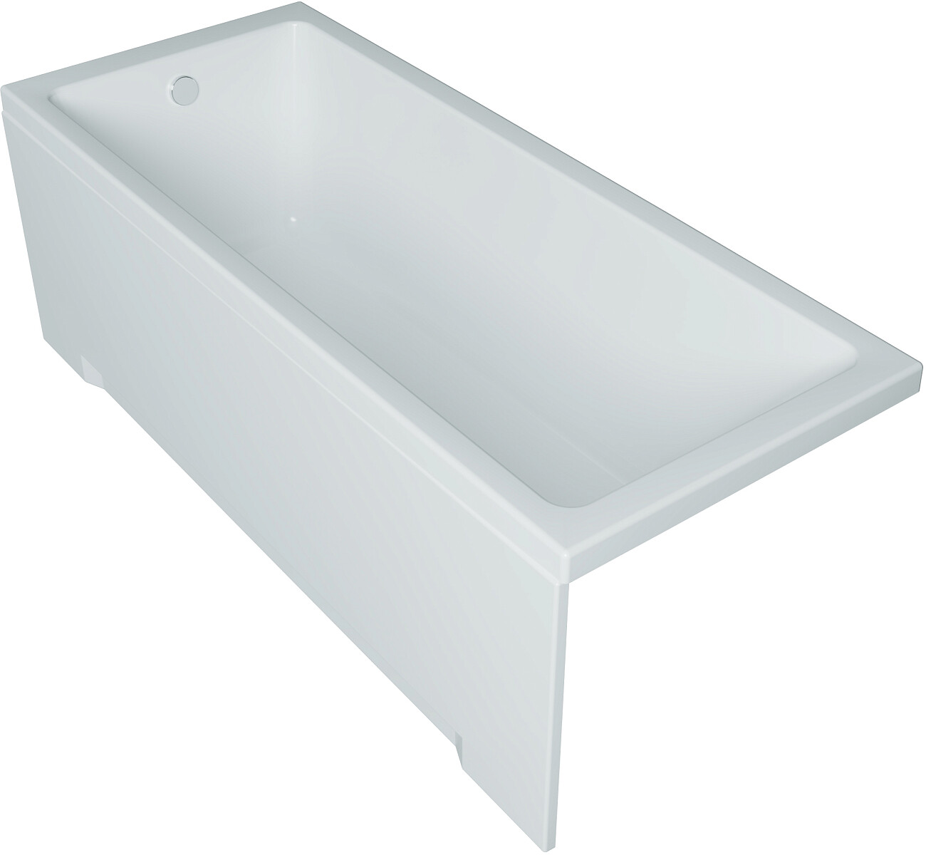 Акриловая ванна с каркасом 170x70 см белая Diwo "Казань" Щ0000055165, Щ0000048581 - изображение 10