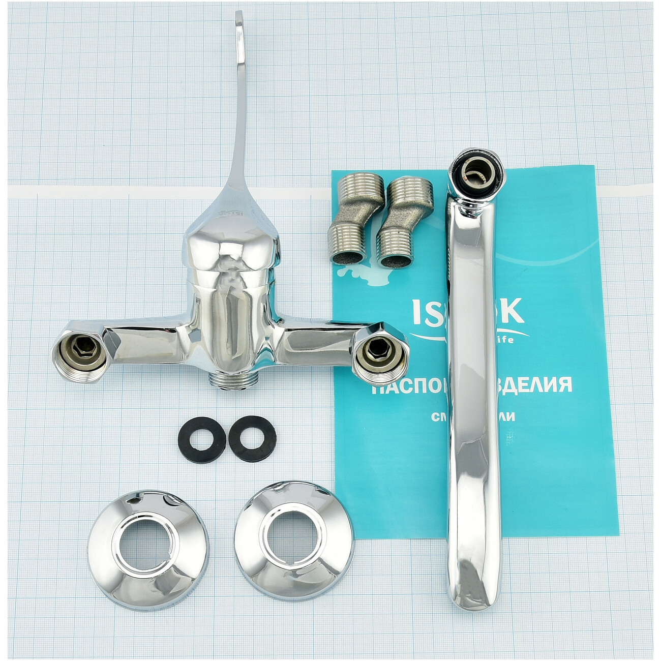 Смеситель для кухни настенный локтевой хром Istok life Standard 0402.976 - изображение 8