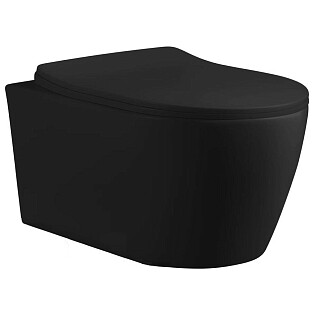 Унитаз подвесной безободковый черный Cerutti SPA Sella Aria MBF CT7183