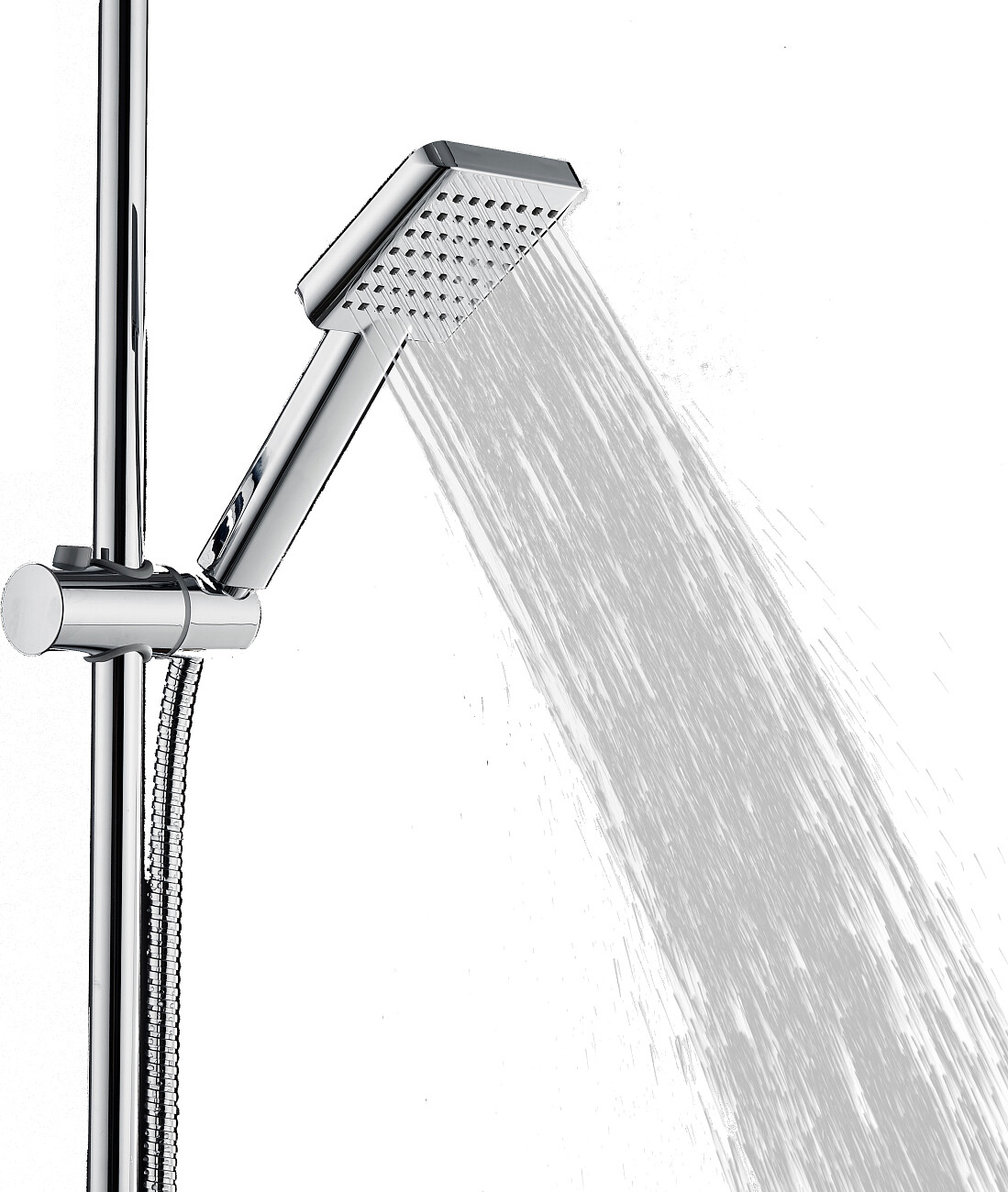 Лейка для ручного душа квадратная 10 см хром Stworki "Флом" FL-05cr - изображение 5