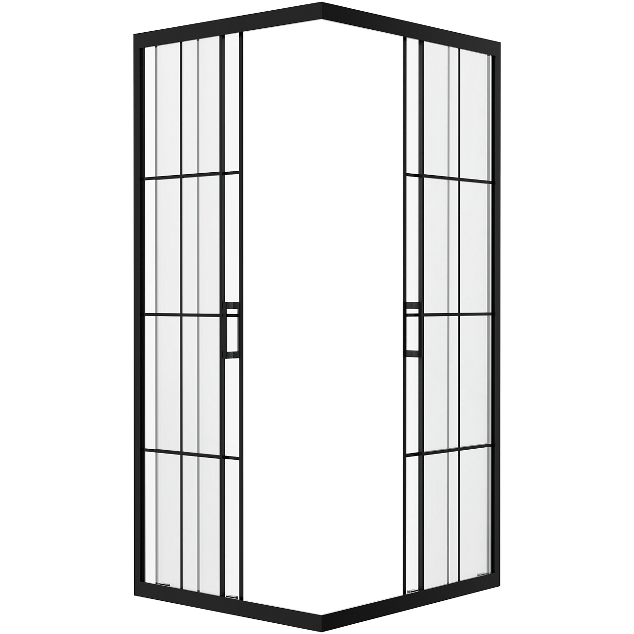 Душевой уголок прямоугольный 80х90 см черный Diwo "Киров" - изображение 6