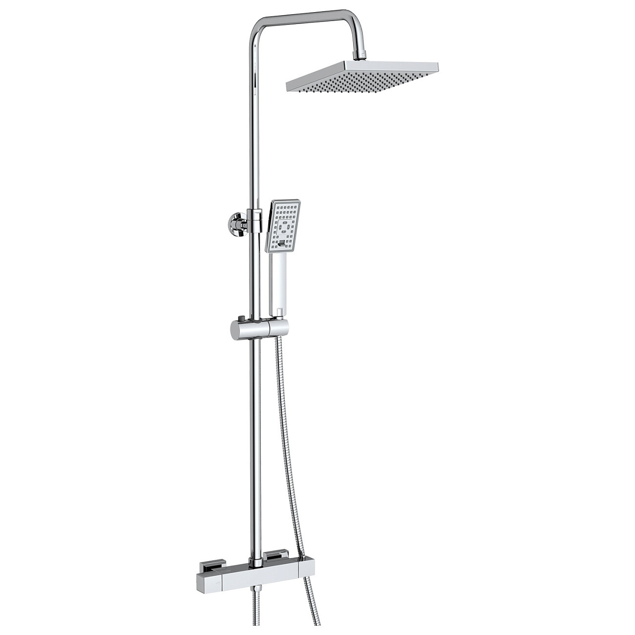 Душевой комплект с верхним душем и лейкой хром Wasserkraft A15502 Thermo - изображение 5