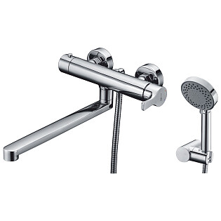 Душевой комплект с лейкой и длинным изливом хром Wasserkraft Berkel 4802L