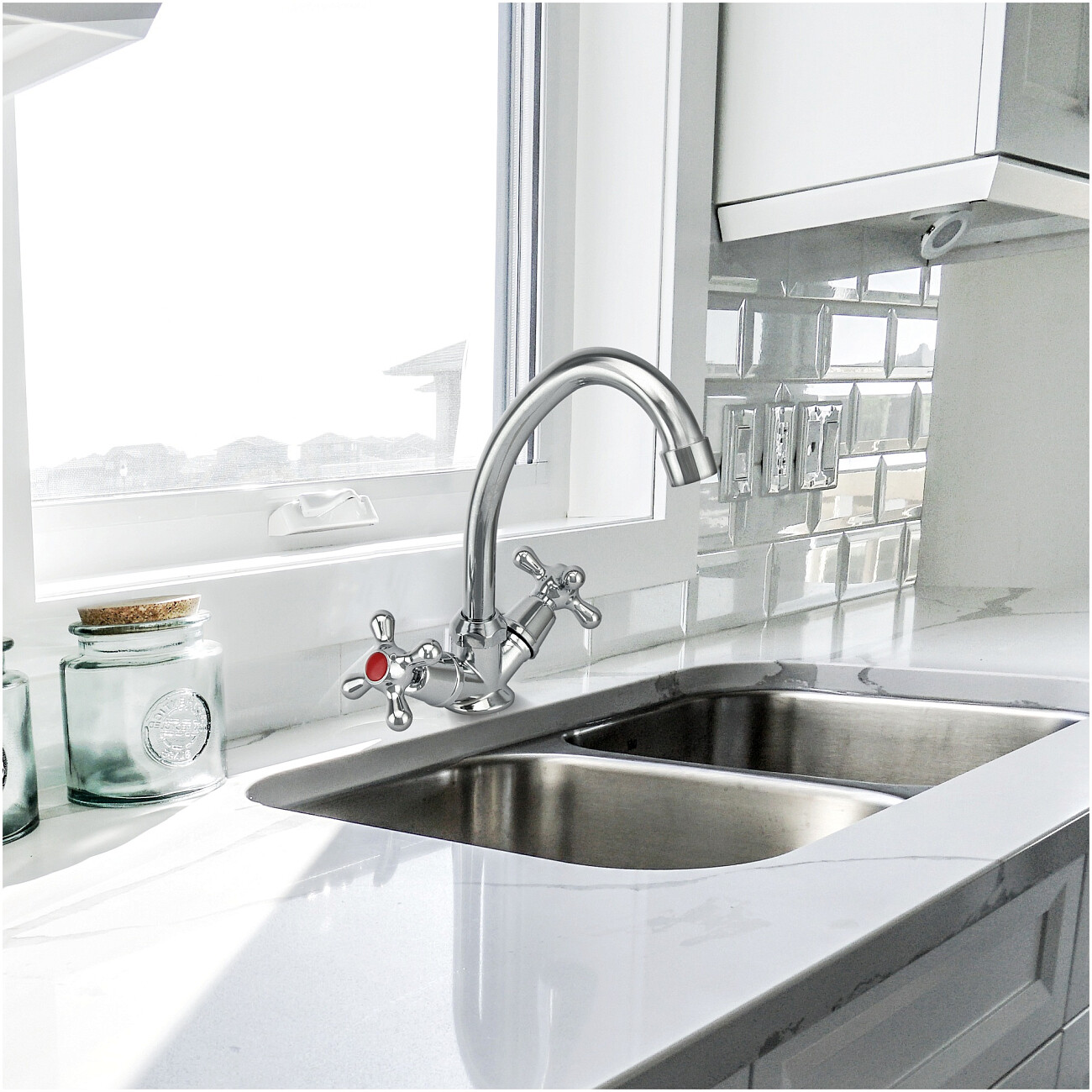 Смеситель для кухни двухвентильный хром Istok life Standard 0402.712 - изображение 8