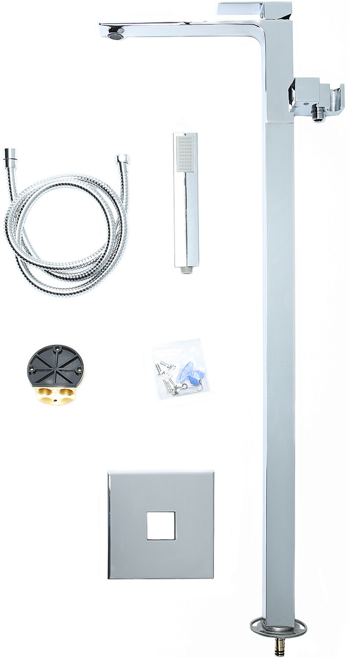 Напольный смеситель для ванны хром Stworki "Карлстад" KAS-05cr - изображение 7