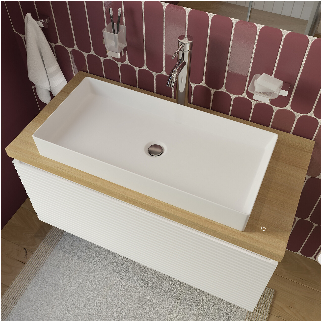 Раковина-чаша фаянсовая 75 см антрацит Stworki "Рандерс" 3075-KL - изображение 3