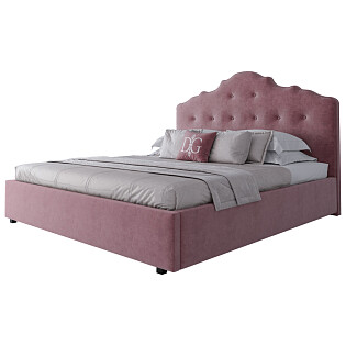 Кровать двуспальная 180х200 пыльная роза Palace