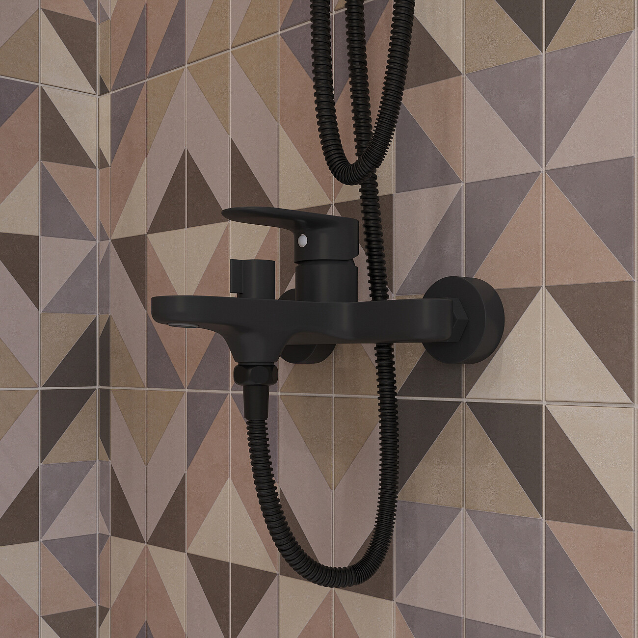 Смеситель для ванны черный Stworki "Ноттвиль" NO-04b - изображение 4